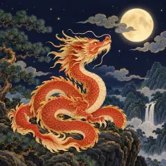 붉은 용(병진일주) 그림