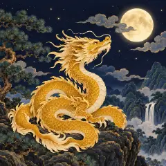 노란 용(무진일주) 그림